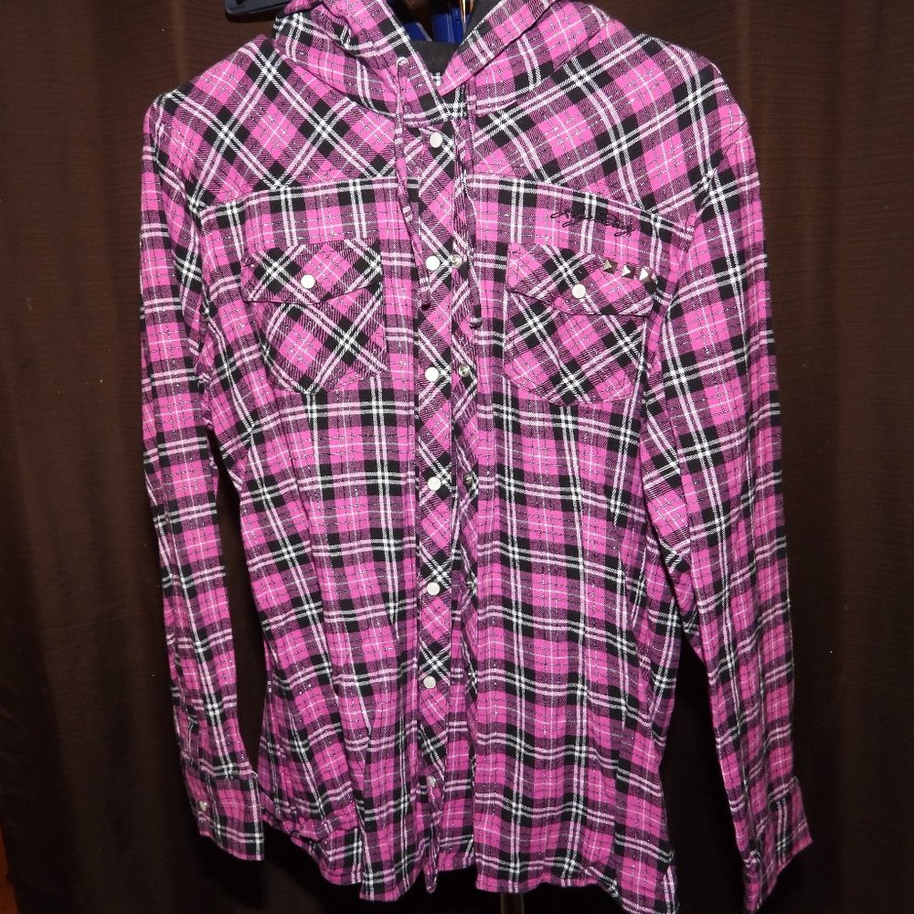 Legendary Whitetail Woman's Flannel Snap Shirtjac